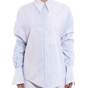 UEC Stella McCartney Thandie Oversizedcotton shirt elastic insert sleeves 4/ 40